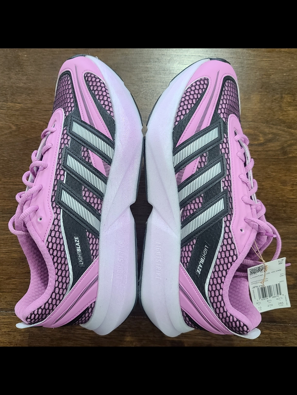 adidas Lightblaze Glow Women’s Preloved Purple/Black Low Top Mesh Sneaker